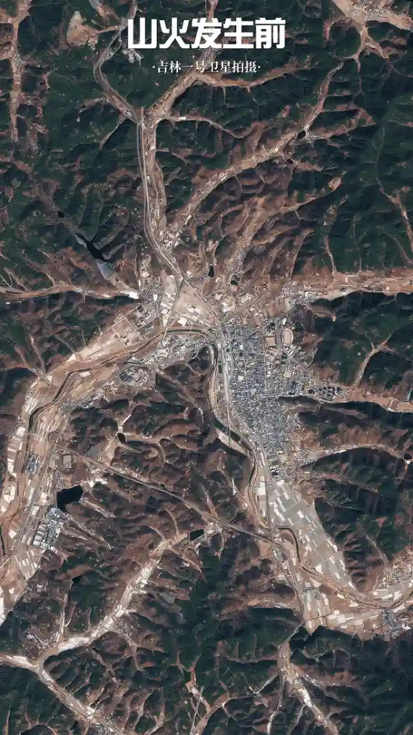 《卫星视角直击！韩国百年不遇山火狂飙式蔓延》