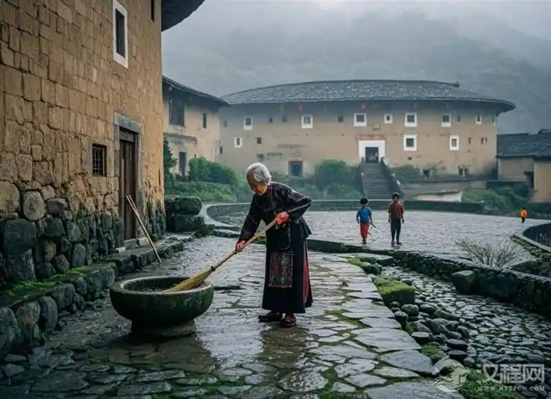 福建土楼门口的石臼：防土匪神器还是古代地震仪？
