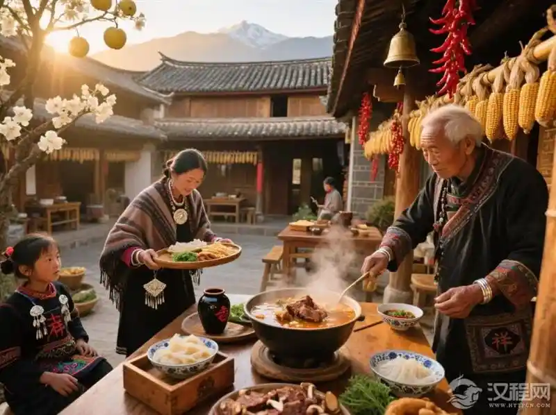 《纳西三叠水宴席：揭秘藏在菜肴顺序中的待客智慧》